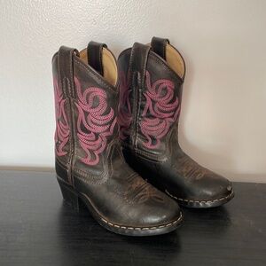 Smoky Mountain Girls Brown Western Cowboy Boots, Size 9